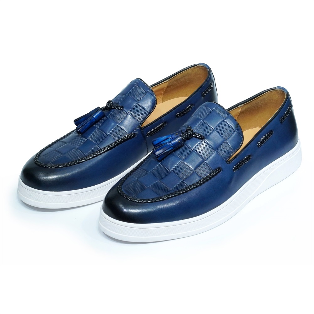Tassel Fringe Trim - Mocassins à pampilles en cuir véritable