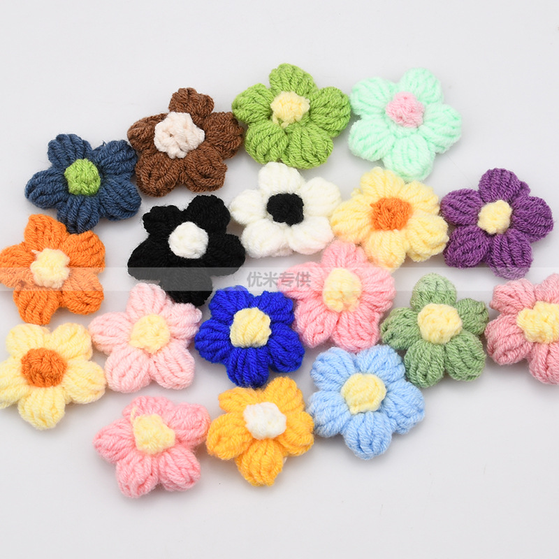 Craft Embellishments - Appliques de fleurs à cinq pétales