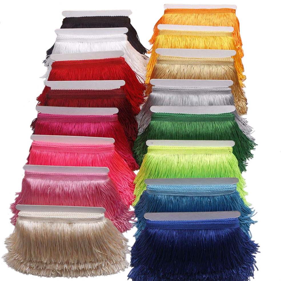 Fringe Ribbon Sewing - Garniture à franges longues de 10