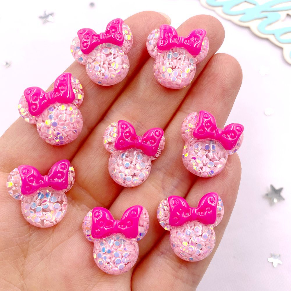 Embellishment Glue Craft - 20 pièces résine colorée Mini dessin