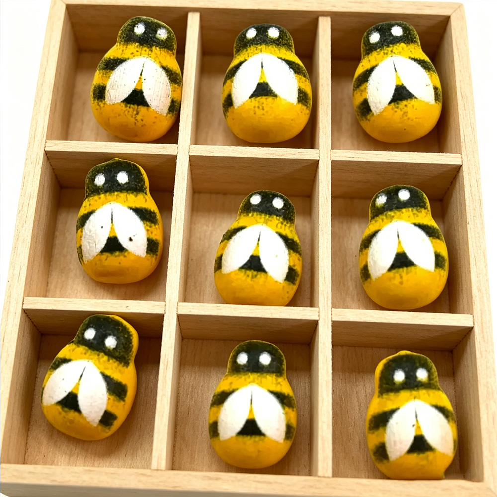 Embellishment Glue Craft - 50 boutons en bois jaunes à