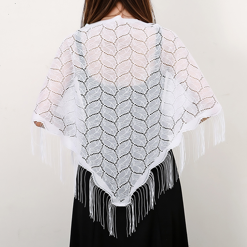 Tassel Fringe Trim - Écharpe triangulaire à glands élégants pour