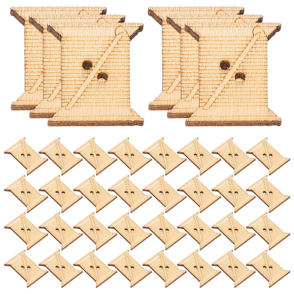 Embroidery Craft - 100 bobines en bois pour fil