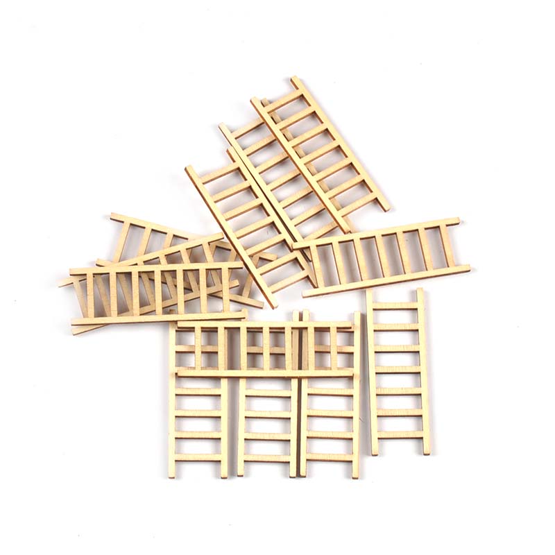 Craft Embellishments - Échelle en bois naturel 20x60mm, 20