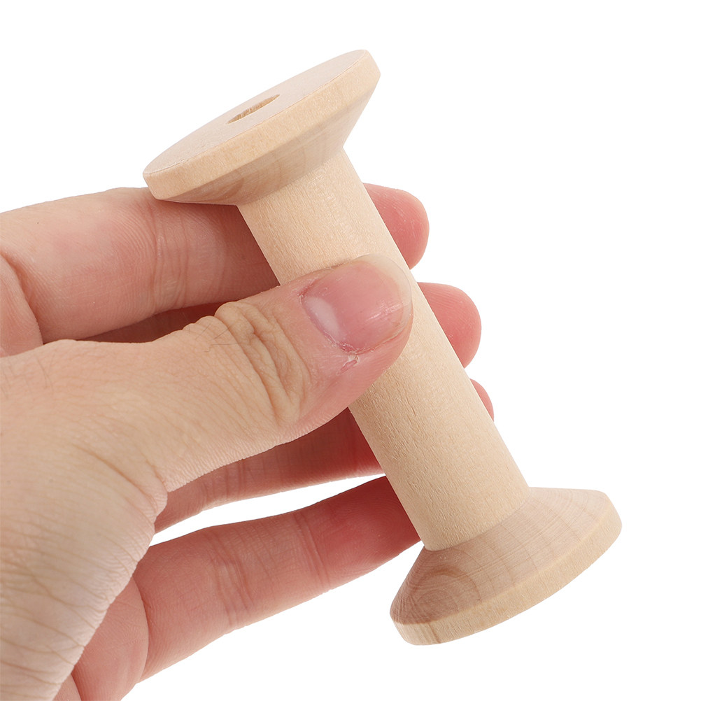 Embroidery Craft - Ensemble de 4 bobines en bois,