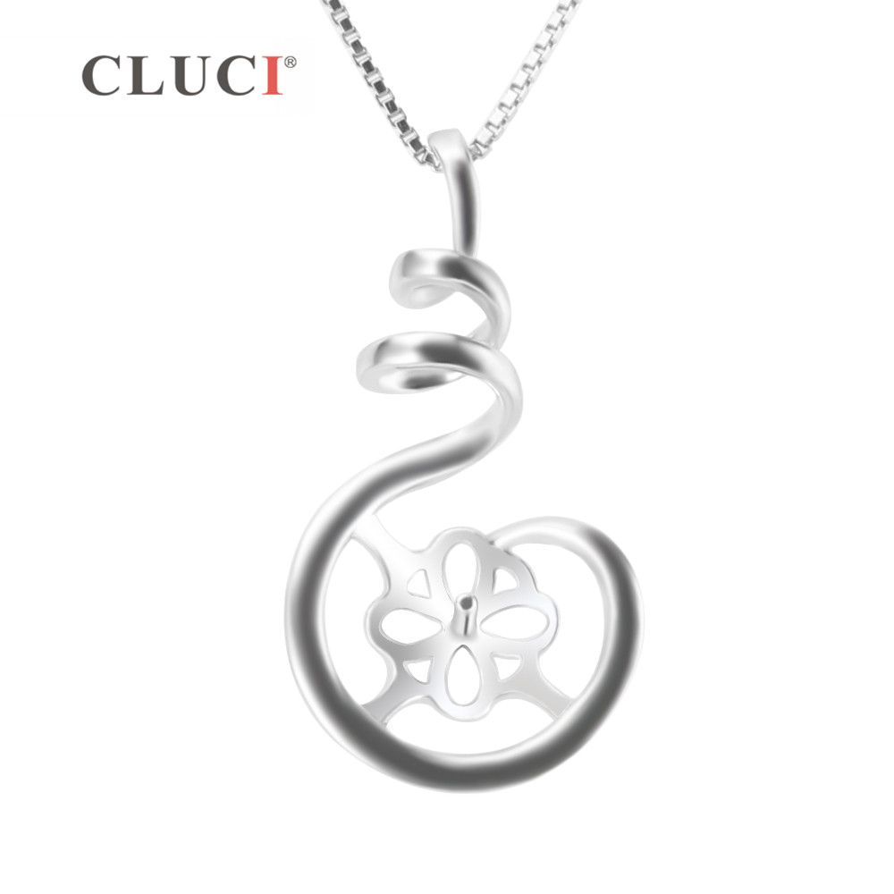 Pearl Trim Chain - CLUCI-Pendentif en argent regardé 925 pour