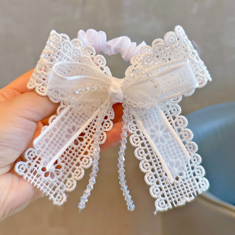 Tassel Fringe Trim - Élastiques à cheveux en dentelle blanche