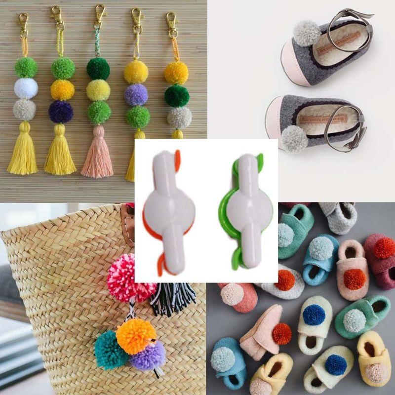 Pom Pom Maker Tool - D8KF 2 pièces Pompon Pom-Pom Maker