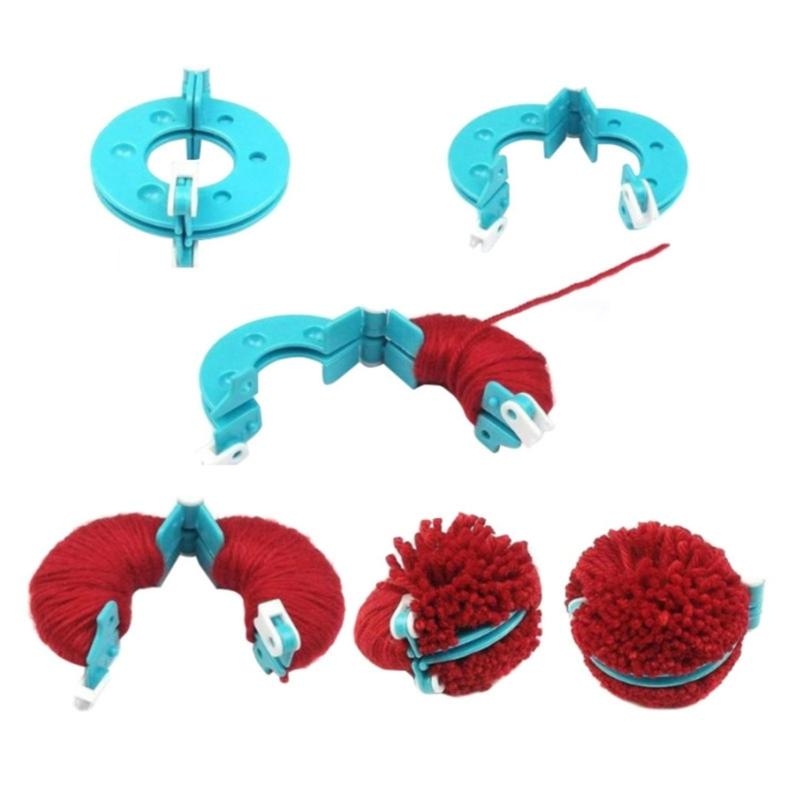 Pom Pom Maker Tool - L43A 4 pièces bricolage fil laine