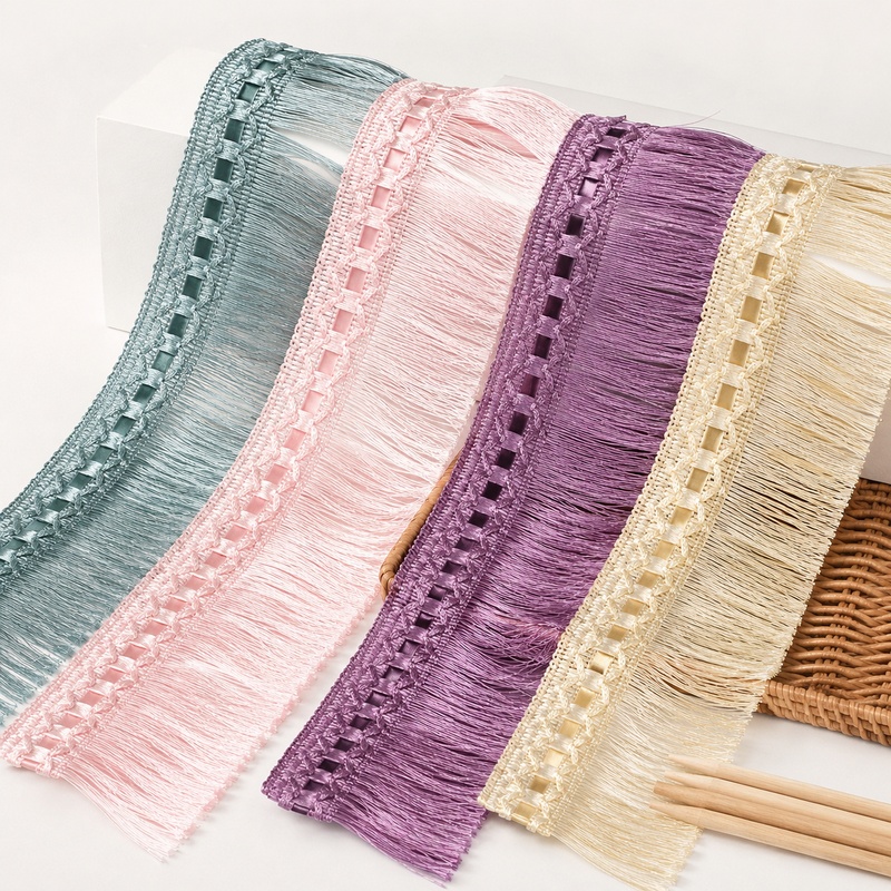 Fringe Ribbon Sewing - Ruban de dentelle à franges en