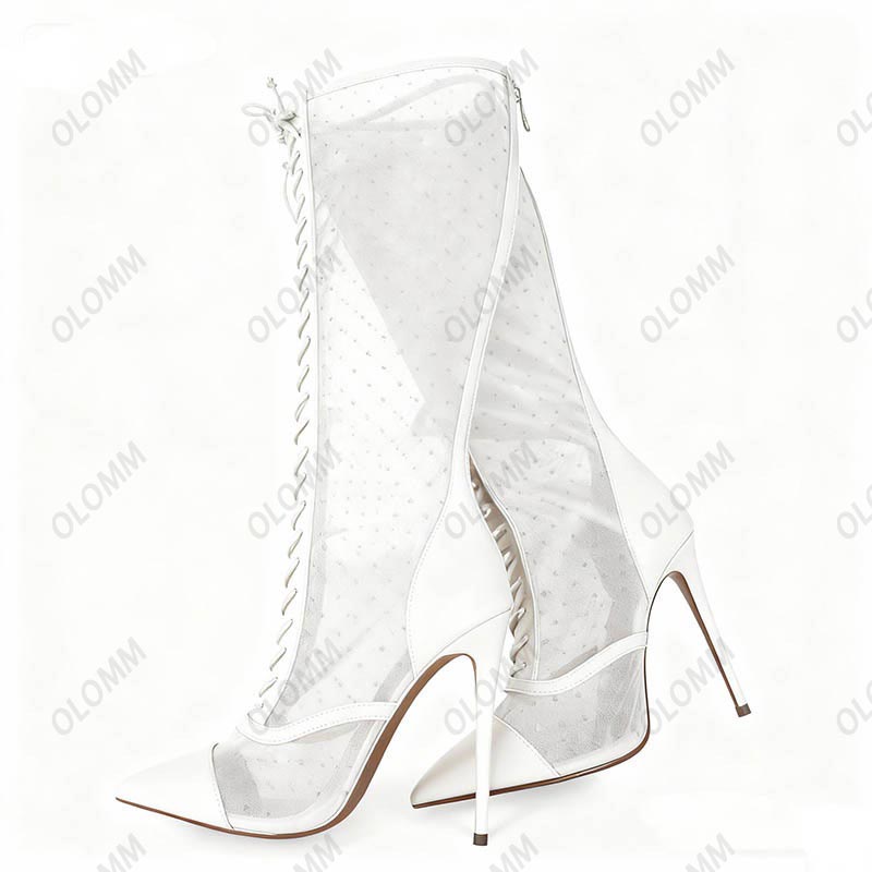 Olomm Artisan fabriqué bottes  - Guipure Lace Panel avis et prix