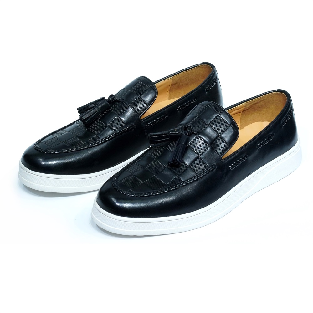 Mocassins à pampilles en cuir  - Tassel Fringe Trim avis et prix