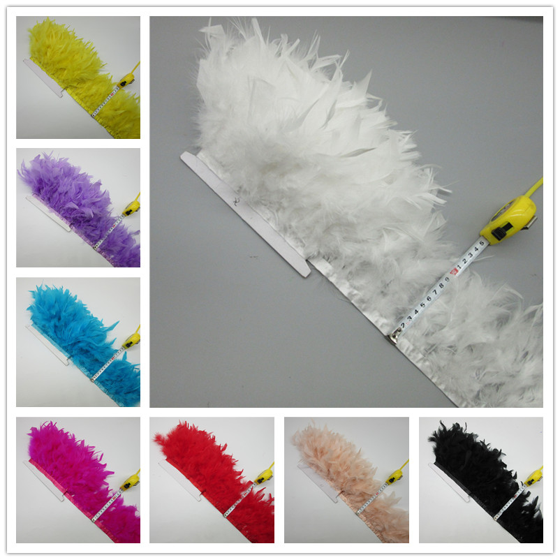2 mètres de garniture en plume - Feather Trim Marabou avis et prix