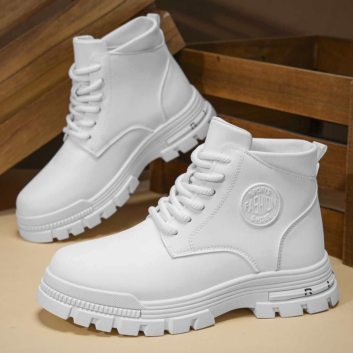 Bottes de moto blanches toutes - Guipure Lace Panel avis et prix