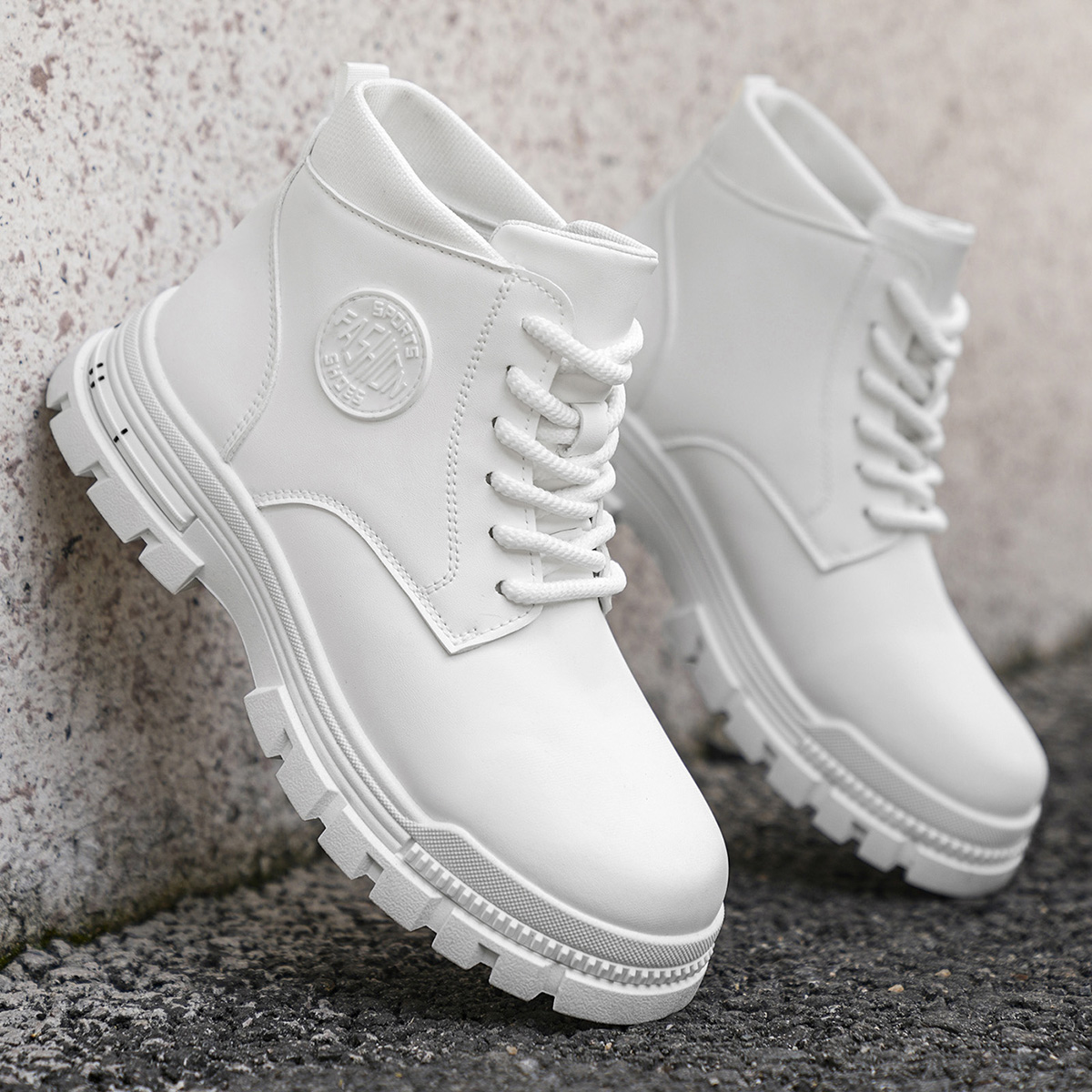 Bottes de moto blanches toutes - Guipure Lace Panel avis et prix