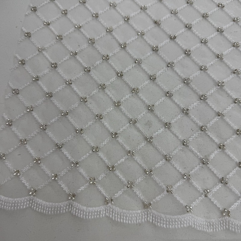 Tissu en maille Ripstop brodé  - Crystal Mesh Fabric avis et prix