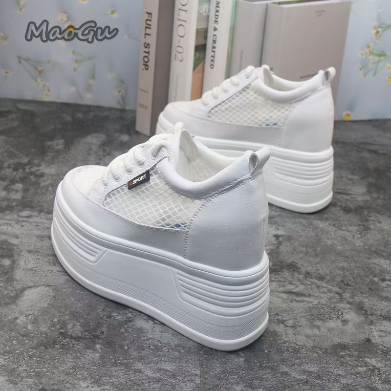 Tenis De Mujer Baskets compens - Guipure Lace Panel avis et prix