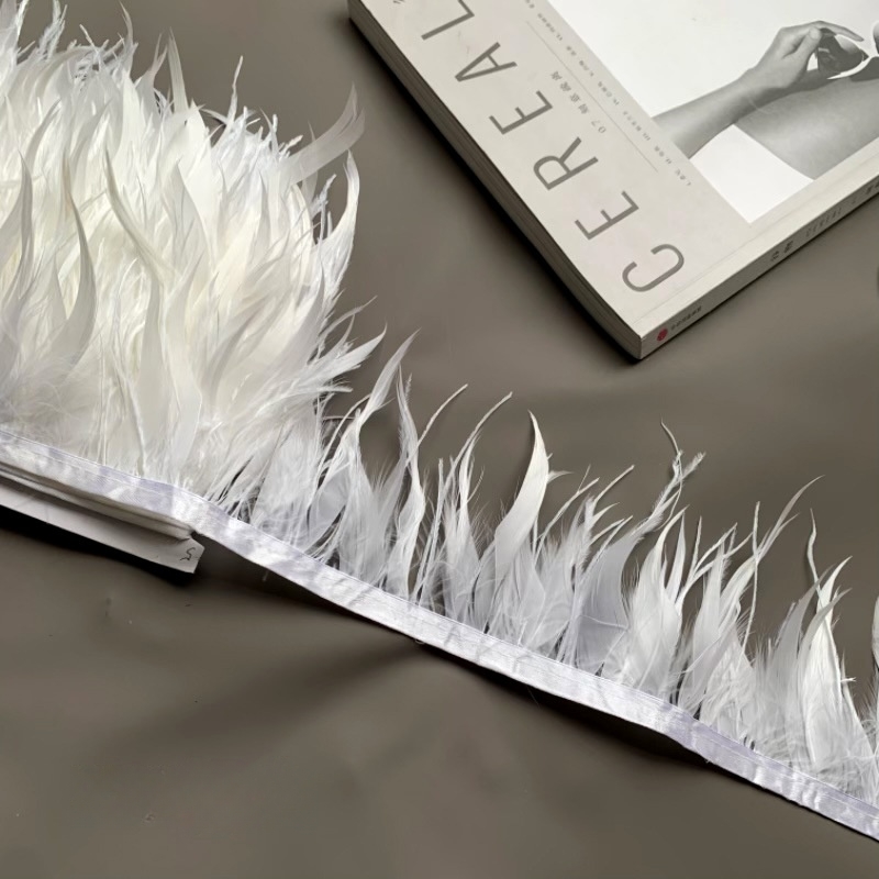 Ruban de 10 m en plumes d'autr - Fringe Ribbon Sewing avis et prix