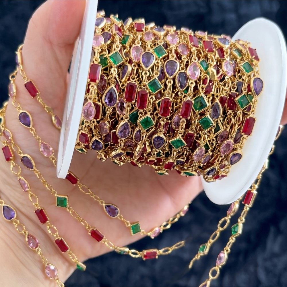 Chaîne de 1 mètre en laiton pl - Pearl Trim Chain avis et prix