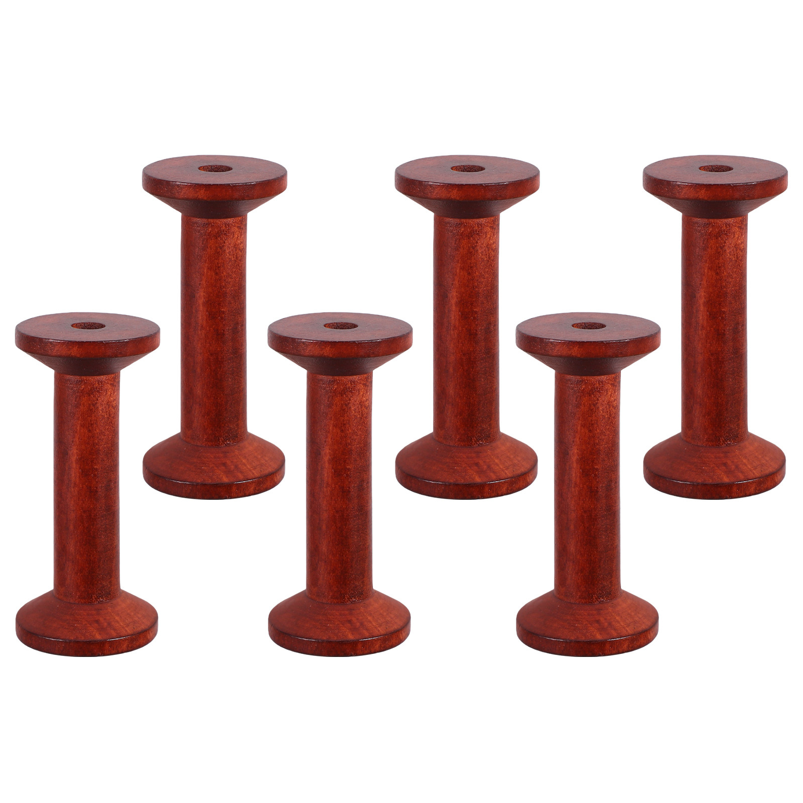 6 bobines en bois lisse pour f - Embroidery Craft avis et prix