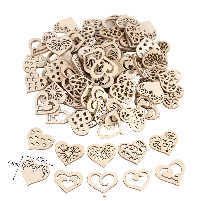 50/100 pièces motif de coeur c - Craft Embellishments avis et prix