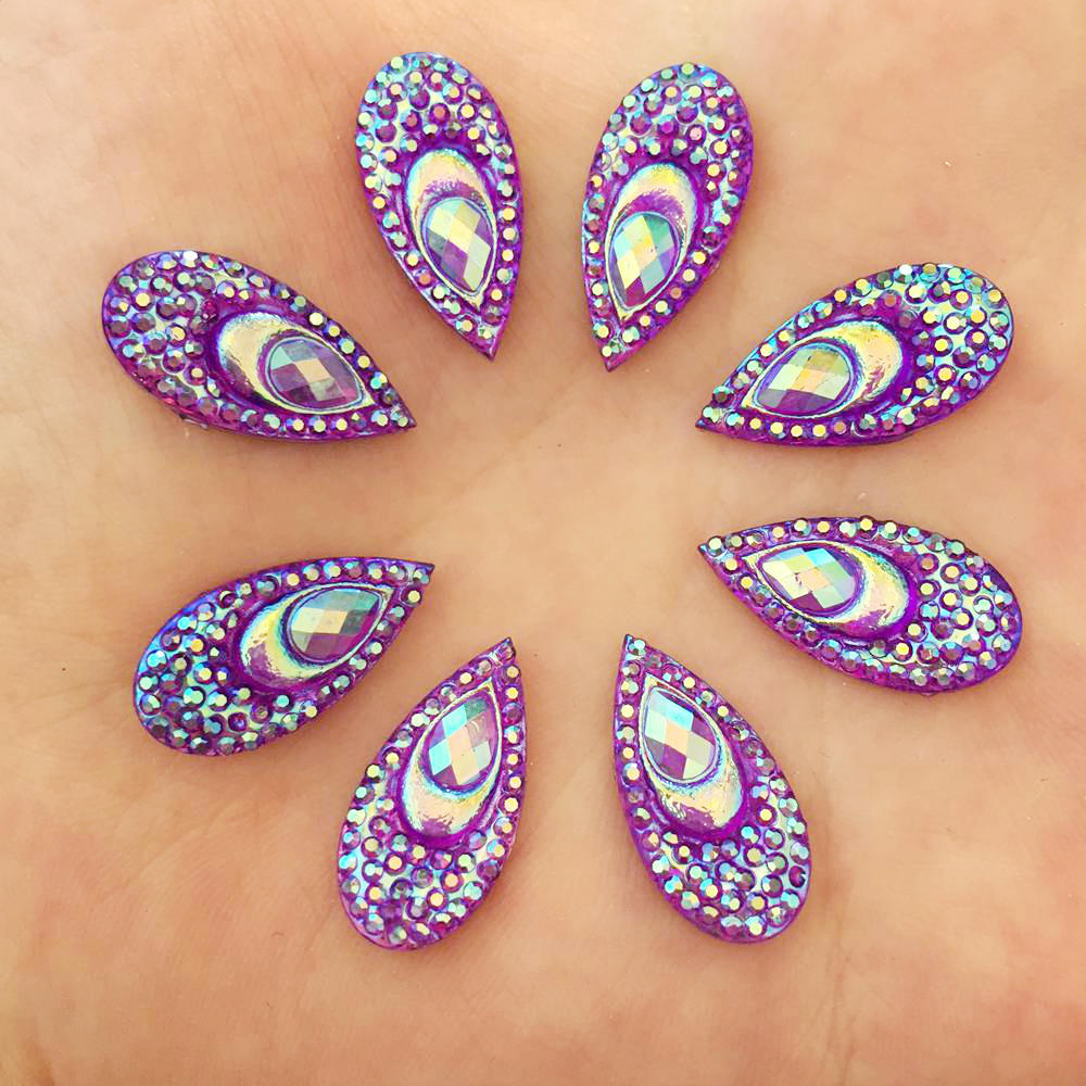 Strass en forme d'oeil de paon - Embellishment Glue Craft avis et prix
