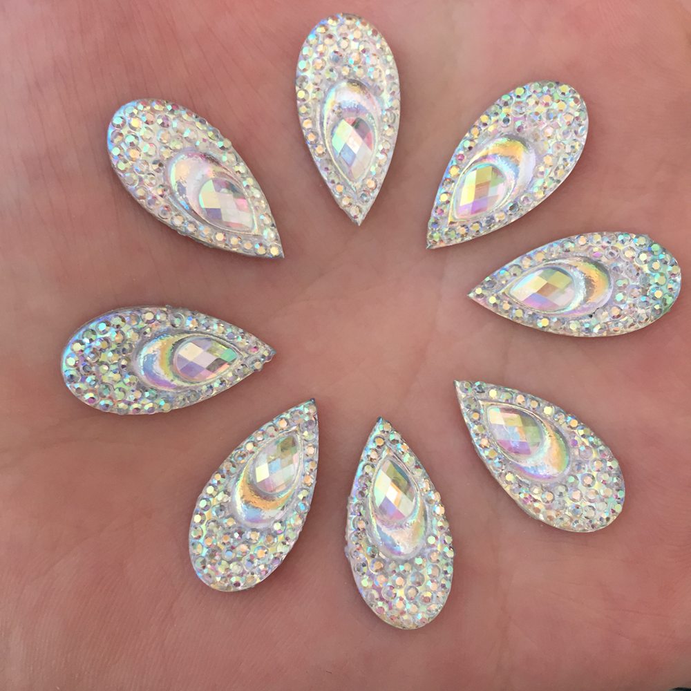 Strass en forme d'oeil de paon - Embellishment Glue Craft avis et prix