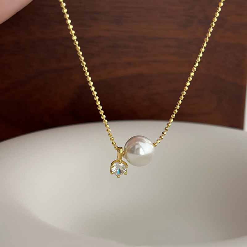 Nouveau collier en argent ster - Pearl Trim Chain avis et prix