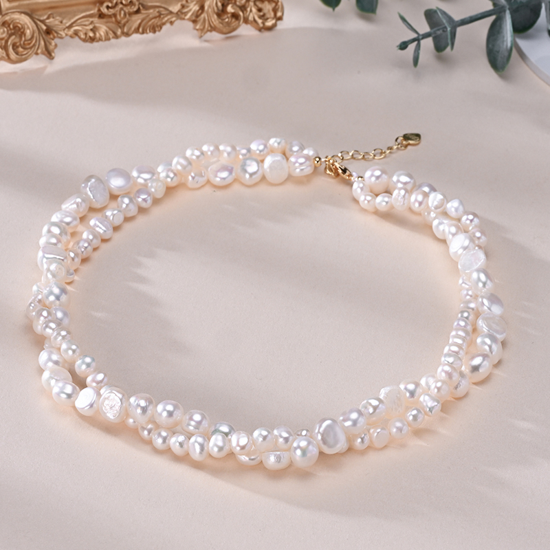 HENGSHENG-Collier Double de Pe - Pearl Trim Chain avis et prix
