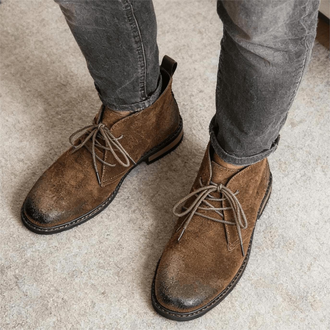 Bottines en cuir rétro confort - Guipure Lace Panel avis et prix