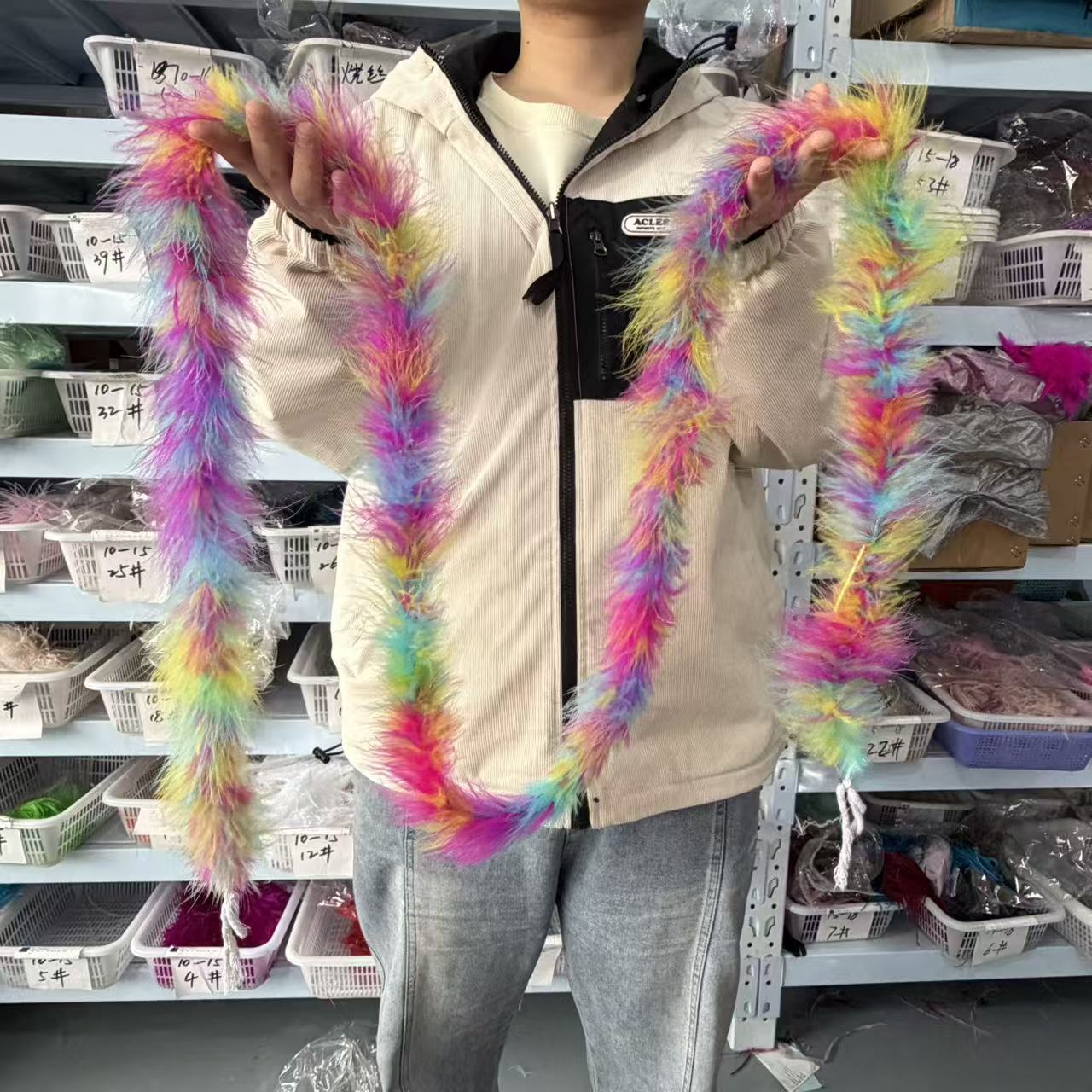 Boa en plumes de marabout mult - Feather Trim Marabou avis et prix