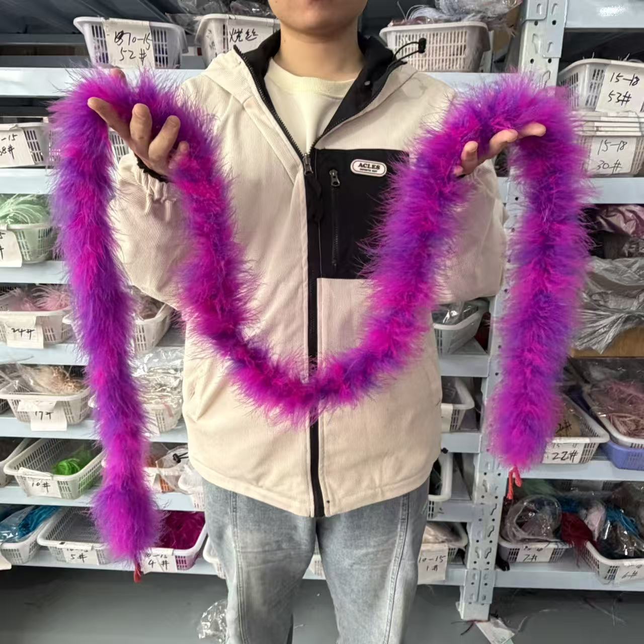 Boa en plumes de marabout mult - Feather Trim Marabou avis et prix