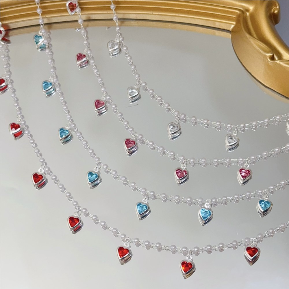 Chaîne en laiton avec cœurs en - Pearl Trim Chain avis et prix