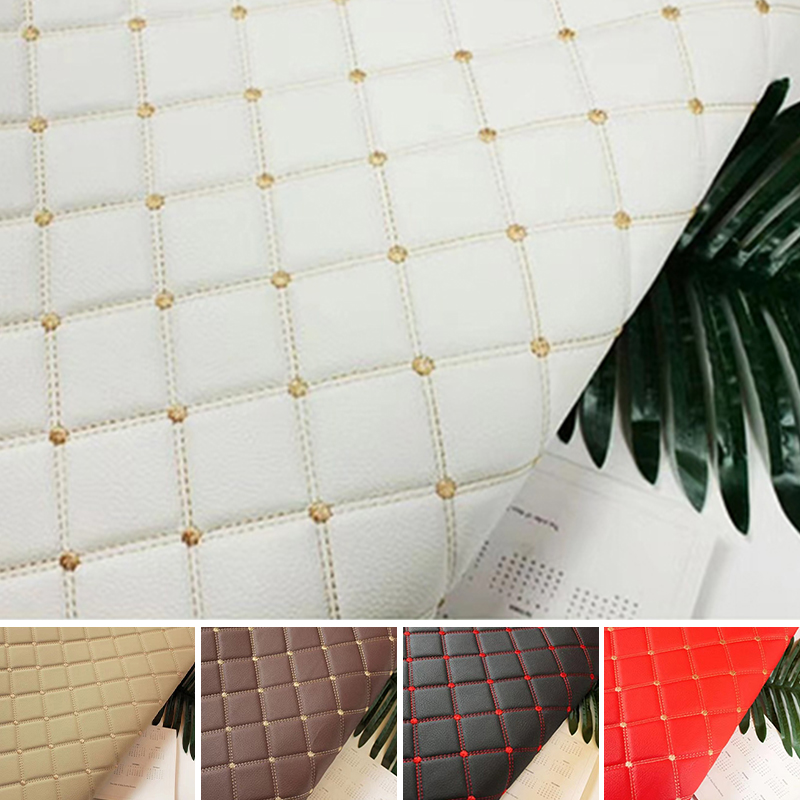 Tissu en cuir PVC matelassé br - Embroidery Craft avis et prix