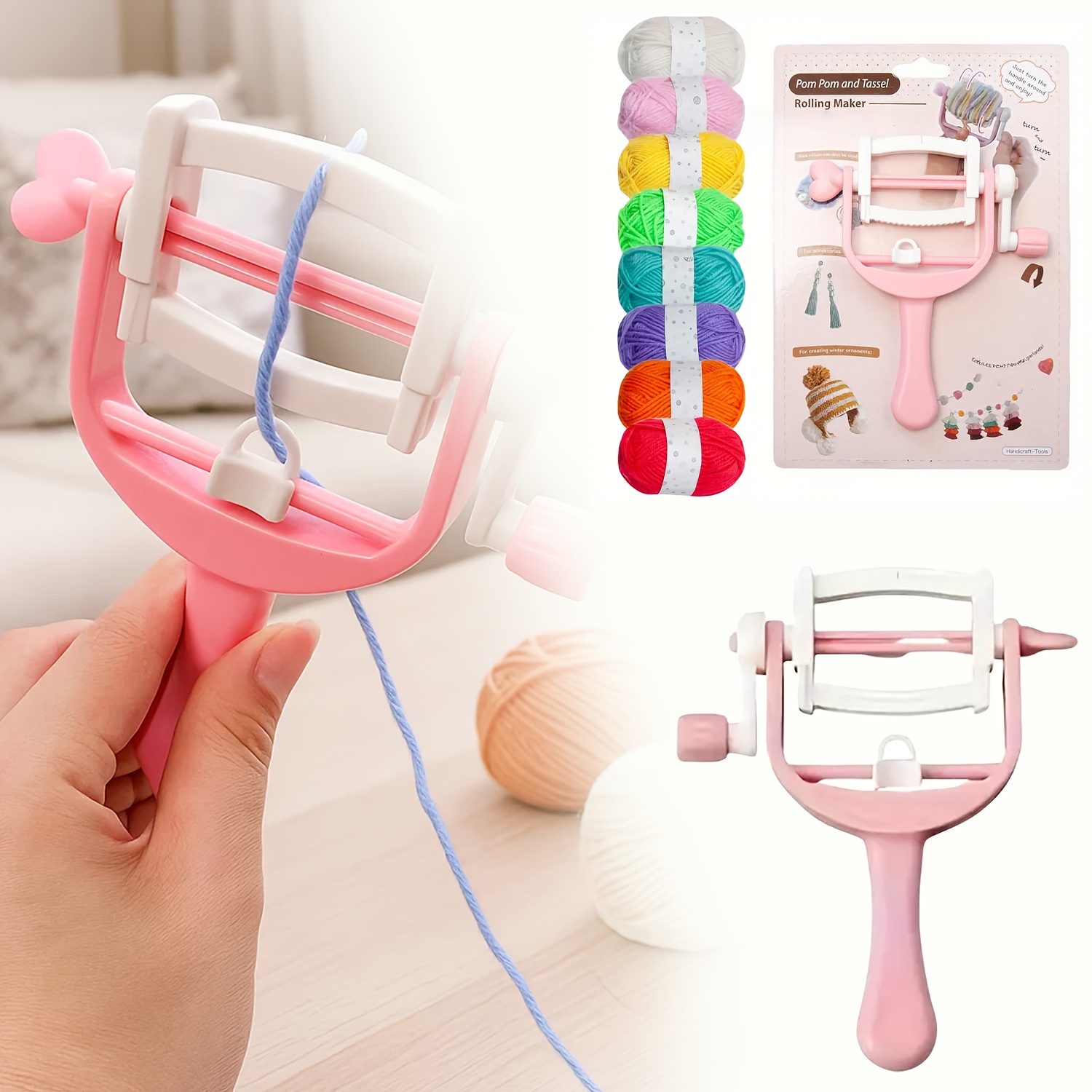 Bobine d'enroulement à manivel - Pom Pom Maker Tool avis et prix