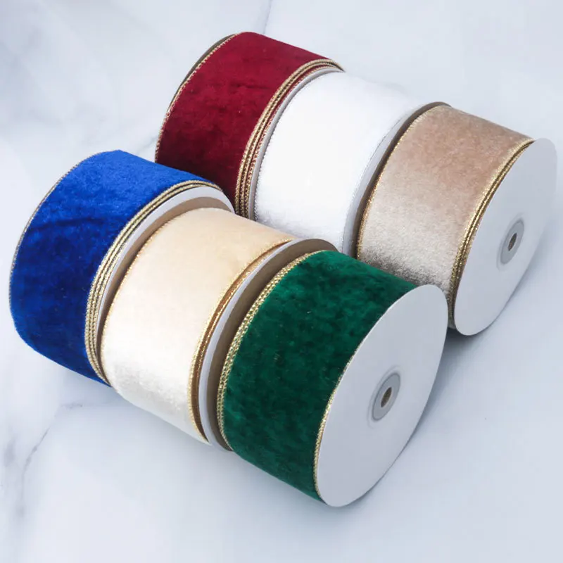 Ruban métallique en velours ré - Velvet Ribbon Roll avis et prix