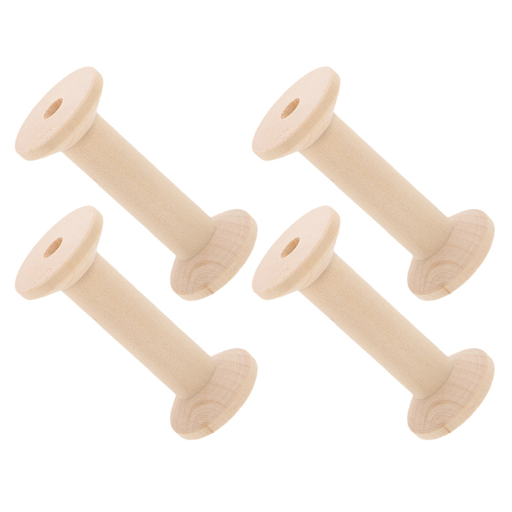 Ensemble de 4 bobines en bois, - Embroidery Craft avis et prix