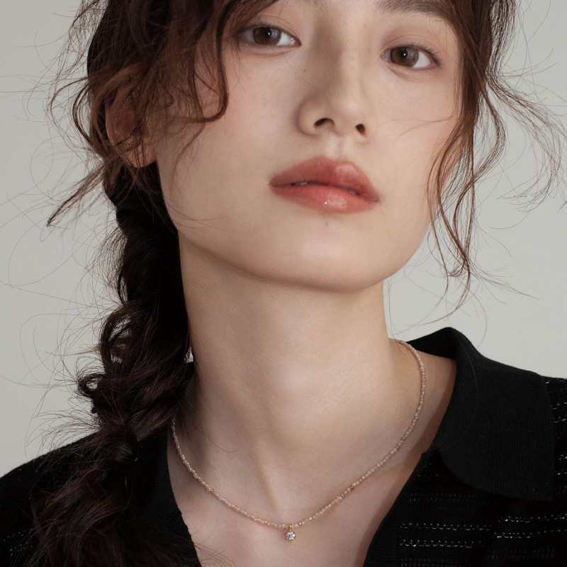 Collier pendentif Vintage en Z - Pearl Trim Chain avis et prix