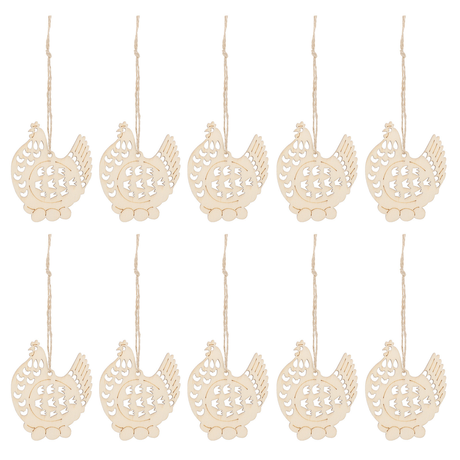 10 Pièces d'ornements suspendu - Christmas Craft Embellishment avis et prix