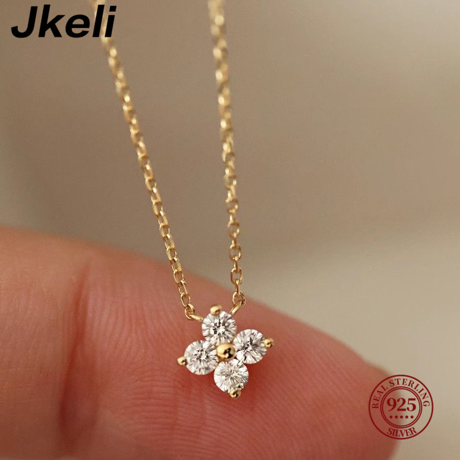 Jkeli-Collier trèfle à quatre  - Pearl Trim Chain avis et prix