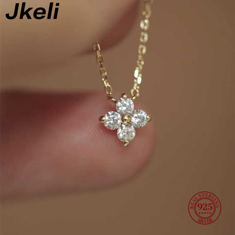 Jkeli-Collier trèfle à quatre  - Pearl Trim Chain avis et prix