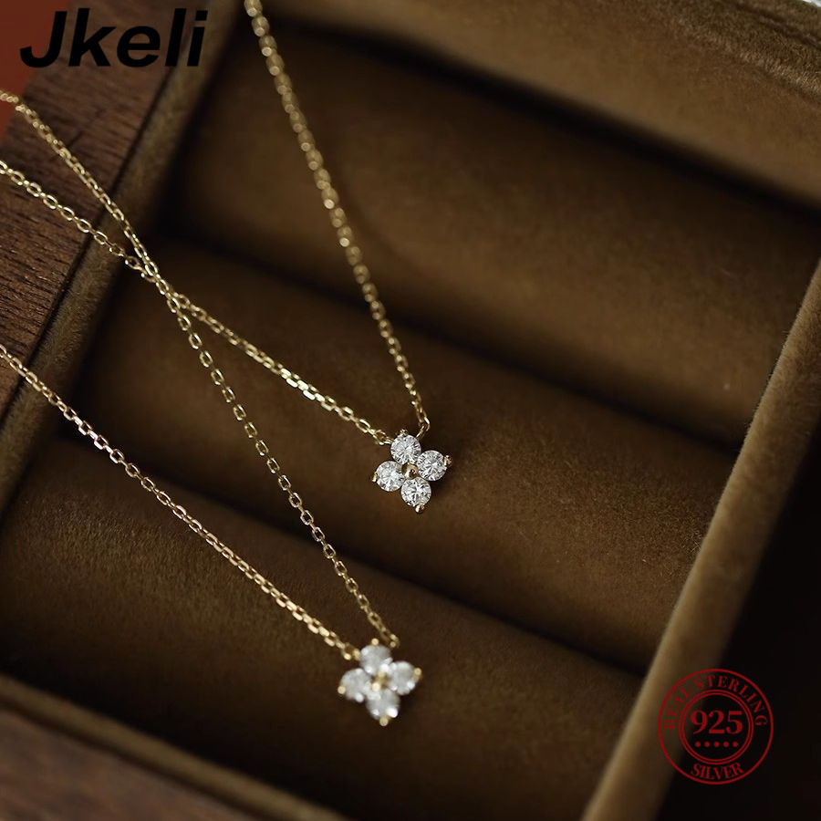 Jkeli-Collier trèfle à quatre  - Pearl Trim Chain avis et prix