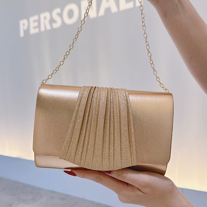 Petite pochette de soirée doré - Tassel Fringe Trim avis et prix