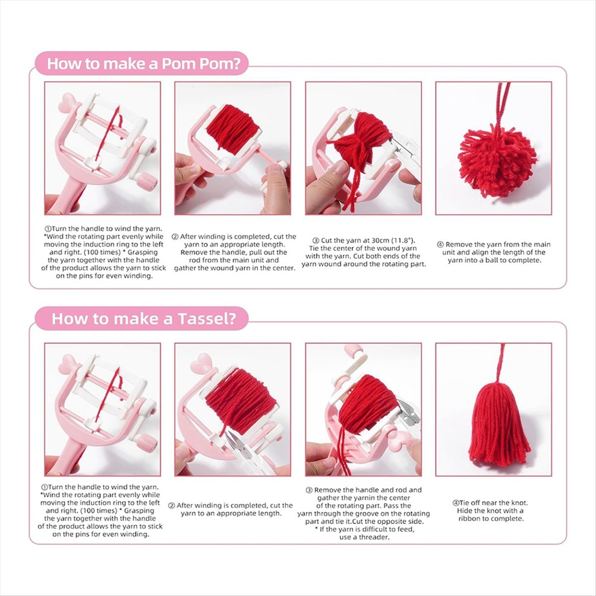 Kit de fabrication de pompons  - Pom Pom Maker Tool avis et prix
