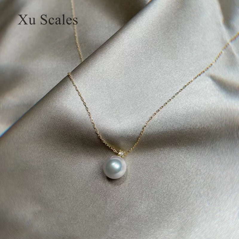 Collier pendentif perle nature - Pearl Trim Chain avis et prix